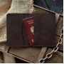 Кожаный кошелек "Брюгге" для паспорта