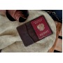 Кожаная обложка на паспорт "Одесса"
