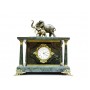 Часы-сейф из мрамора "Слоны"