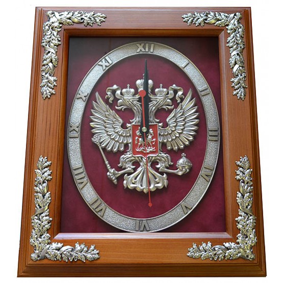Настенные часы "Герб РОССИИ"