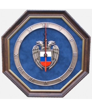 Настенные часы "Эмблема Федеральной службы охраны РФ" (ФСО России)
