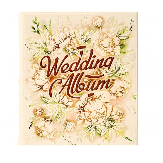 Фотоальбом большой «Wedding Album». Цвет молочный
