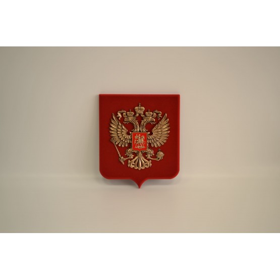Герб России на щите 19х18см
