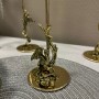 Подсвечник металлический средний Дракониха в транспортной коробке