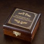 Медаль подарочная "За взятие юбилея 55 лет" в деревянной шкатулке