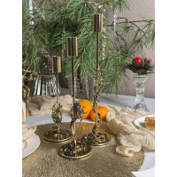 Подсвечник Ирис малый в черно белой коробке