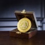 Медаль подарочная "За взятие юбилея 65 лет" в деревянной шкатулке