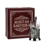 Подстаканник никелированный "Золотая бабушка!" в деревянной шкатулке