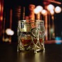 Набор из двух бокалов для виски СССР в деревянной шкатулке