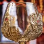 Набор из двух бокалов для коньяка Москва и Россия в подарочной коробке