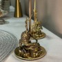 Подсвечник металлический средний Лев в транспортной коробке