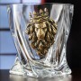Бокал для виски с накладкой "Лев с короной", в коробке из дизайнерского картона