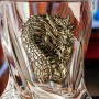 Набор 6 бокалов для виски "Квадро",накладка "Дракон 1 и 2",мешки,камни, в черной подарочной коробке