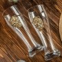 Набор бокалов для пива 2шт с накладкой Тигр в подарочной коробке