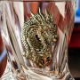 Набор 6 бокалов для виски "Квадро",накладка "Дракон 1 и 2",мешки,камни, в черной подарочной коробке