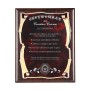 Плакетка наградная Сертификат на семейное счастье золотая серия