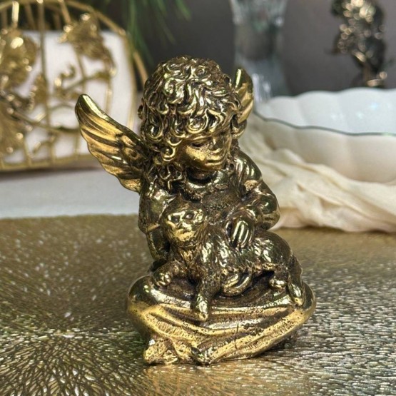 Статуэтка Ангел с котом в транспортной коробке