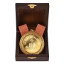 Медаль подарочная "За взятие юбилея 80 лет" в деревянной шкатулке