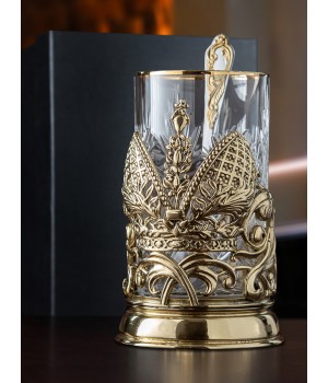 Подстаканник ручной работы "Глава Семьи", в черной подарочной коробке Подстаканник ручной работы "Глава Семьи", в черной подарочной коробке