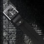 Ремень кожаный с гравировкой "Настоящая дружба без пафоса" в подарочной деревянной коробке