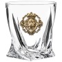Набор 2 бокала для виски с накладкой "Лев" и "Львица", в шкатулке Mr Whiskey