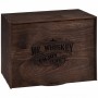 Набор бокалов для виски Квадро (2шт) с накладкой "Телец" в деревянной коробке mr Whiskey