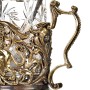 Подстаканник литье Настоящий мужчина в деревянном футляре