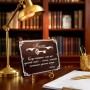 Плакетка подарочная "Когда кажется, что всё против тебя..." в картонной коробке
