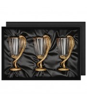 Набор 3 лафитника "Змея", в черной подарочной упаковке.