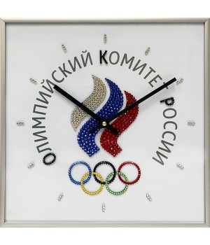 Часы Олимпиада белые Swarovski