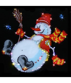 Картина "Снеговик" Swarovski