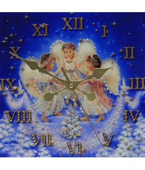 Часы "Рождественские ангелы" Swarovski