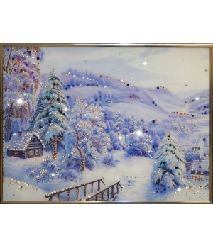 Картина "Зима" Swarovski