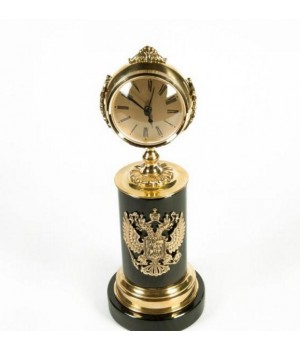 Часы подарочные из обсидиана