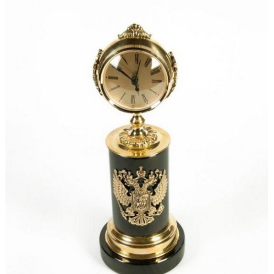 Часы подарочные из обсидиана