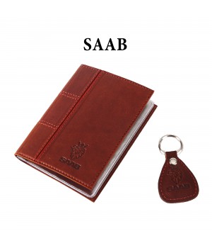 Обложка для водительского удостоверения с брелком «SAAB» Обложка для водительского удостоверения с брелком «SAAB»