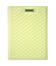 *Обложка для автодокументов «Fleur». Цвет лимонный