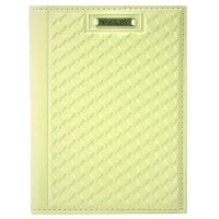 *Обложка для автодокументов «Fleur». Цвет лимонный