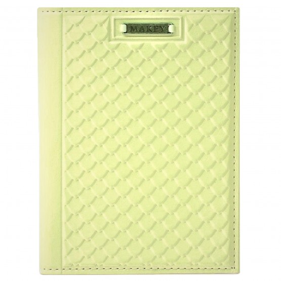 *Обложка для автодокументов «Fleur». Цвет лимонный