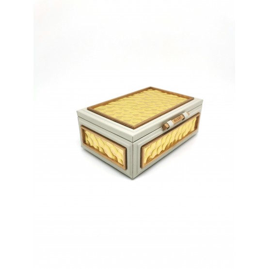 Шкатулка прямоугольная «Turtle». Цвет молочный