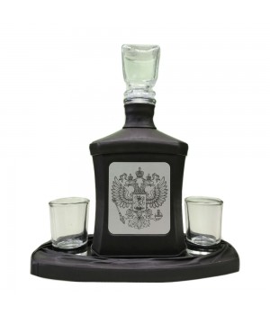 Графин декоративный «Герб РФ». Цвет черный Графин декоративный «Герб РФ». Цвет черный