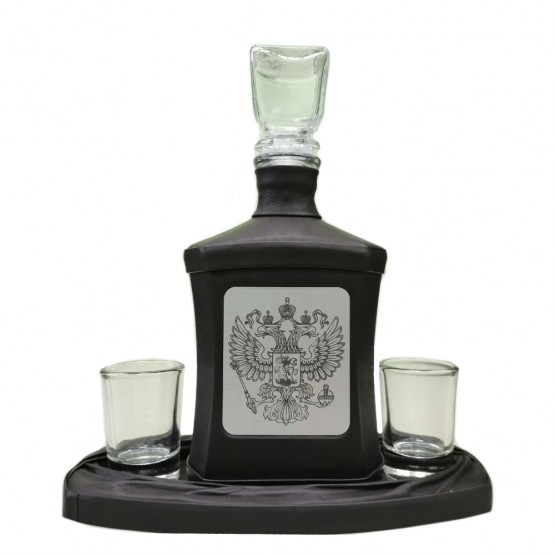Графин декоративный «Герб РФ». Цвет черный Графин декоративный «Герб РФ». Цвет черный