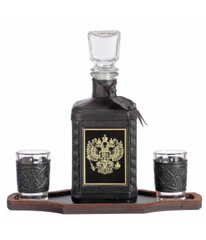 Графин «Герб» с накладкой из стали Графин «Герб» с накладкой из стали
