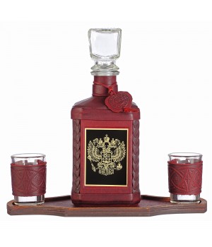 Графин «Герб» с накладкой из стали Графин «Герб» с накладкой из стали