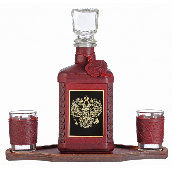 Графин «Герб» с накладкой из стали Графин «Герб» с накладкой из стали