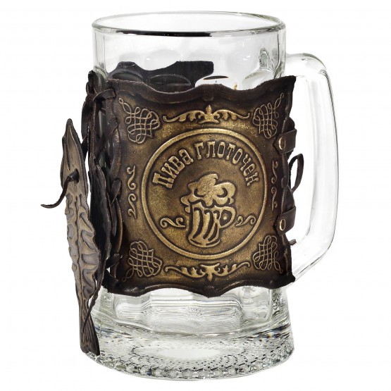 Пивной бокал «Пива глоточек, да воблы кусочек»