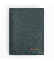 Обложка для паспорта с карманами «Классика». Цвет зелёный