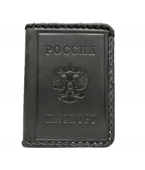 Обложка на паспорт «Герб». Цвет черный
