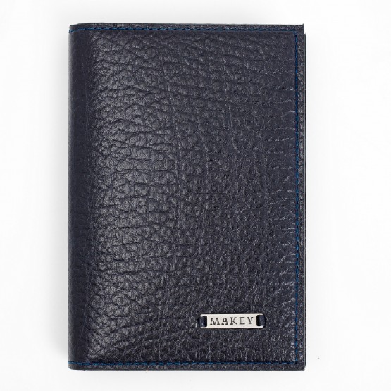 Обложка для паспорта с карманами «Классика». Цвет синий