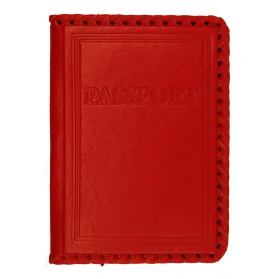 Обложка на паспорт «Passport». Цвет красный
